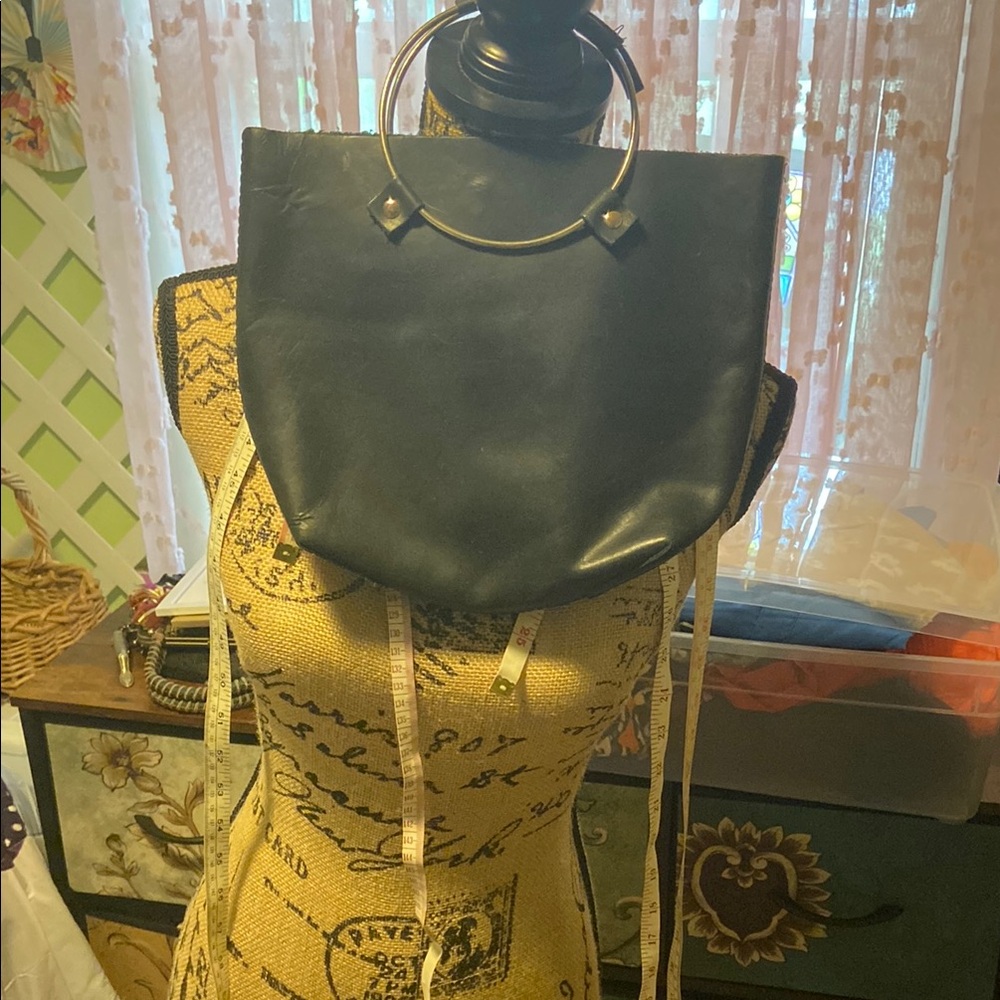 Black Ring-Handle Women’s bag